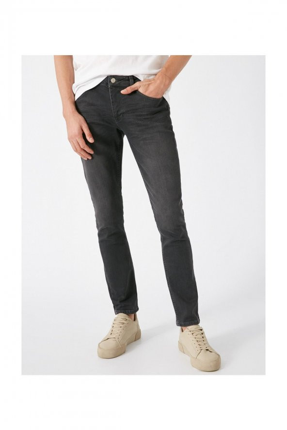 Erkek Gri Jeans 1KAM43217MD - Resim 3