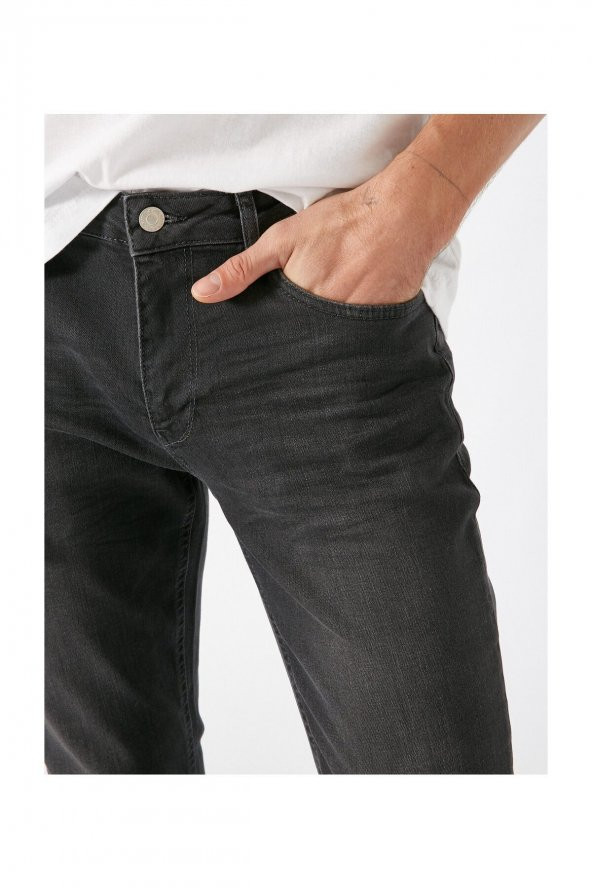 Erkek Gri Jeans 1KAM43217MD - Resim 5