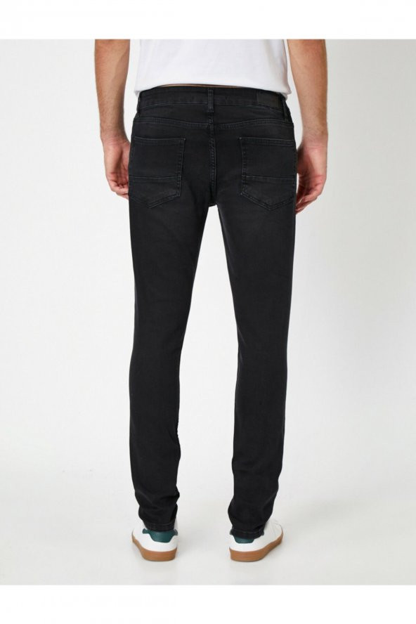 Erkek Siyah Pantolon 0YAM43187LD - Resim 4