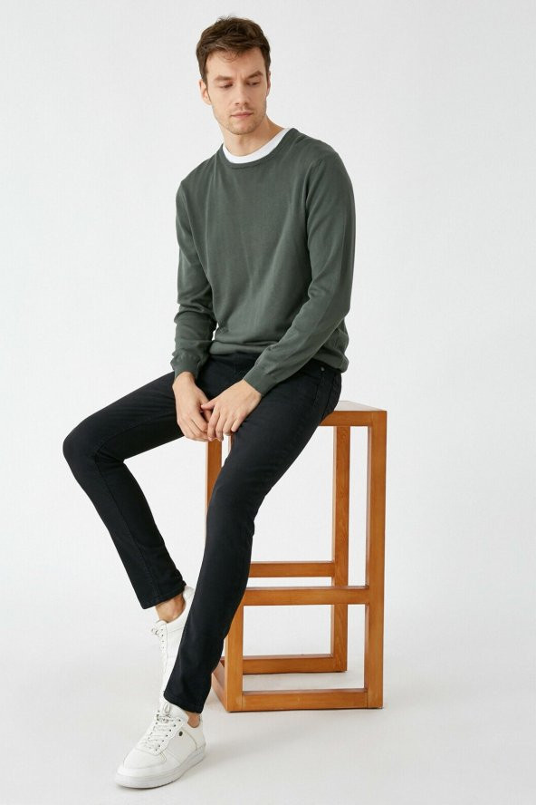 Erkek Siyah Skinny Fit Jean Pantolon ürün görseli 1