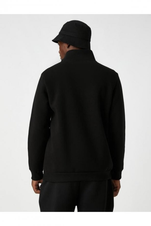Erkek Sweatshirt Gri 3wam70064mk - Resim 8