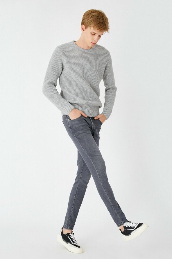 Gri Erkek Jeans 1KAM43209MD - Resim 2