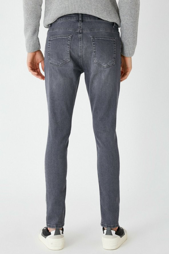 Gri Erkek Jeans 1KAM43209MD - Resim 4