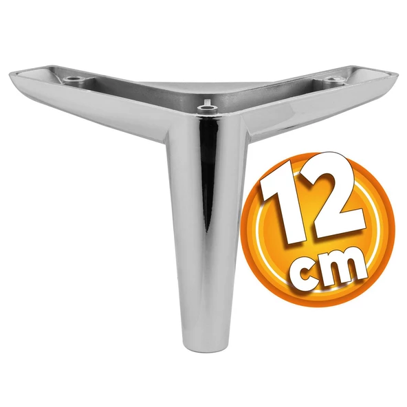 Piko Lüks Mobilya Kanepe Sehpa Tv Ünitesi Koltuk Ayağı 12 Cm Parlak Krom Baza Ayakları ürün görseli 1
