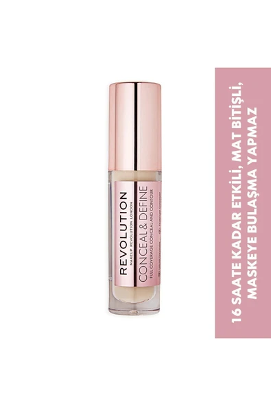Conceal Define 16 Saat Etkili Mat Bitişli Kapatıcı No: C4 - Resim 3