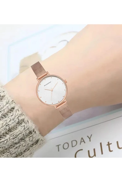 Kadın Rose Gold Kol Saati - Resim 2