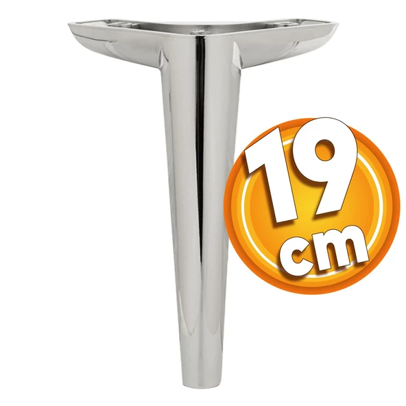 Piko Lüks Mobilya Kanepe Tv Ünitesi Konsol Koltuk Ayağı 19 Cm Parlak Krom Ayakları ürün görseli 1