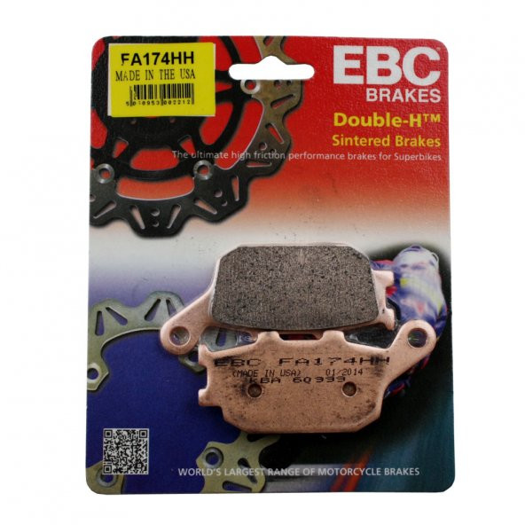 Yamaha Fazer 8 Arka Fren Balatası Ebc Fa174Hh Sinterli Balata N11.77887 ürün görseli 1