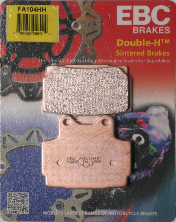 Yamaha Fzs600 Arka Fren Balatası Ebc Fa104Hh Sinterli Balata ürün görseli 1
