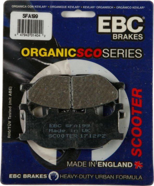 2004-2007 Yamaha Tmax 500 Ön Fren Balatası Ebc Sfa199 Bal ürün görseli 1