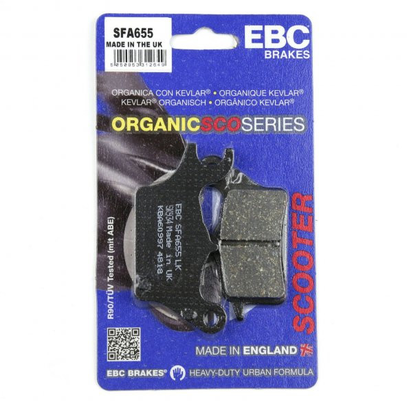 Yamaha Tricity 155 Ön Fren Balatası Sağ Ebc Sfa655 Balata ürün görseli 1