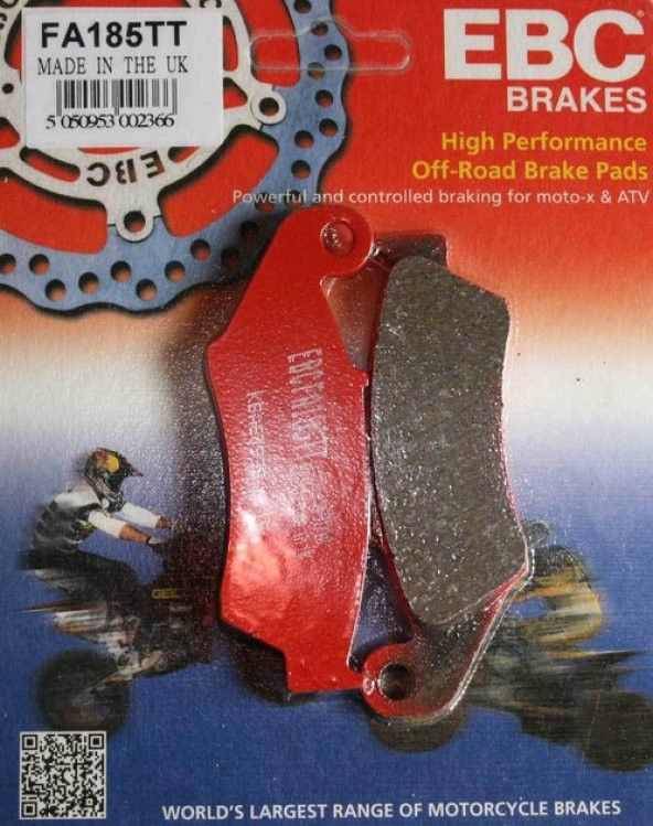 Yamaha Wr 250 F Ön Fren Balatası Ebc Fa185Tt Karbon Balata ürün görseli 1