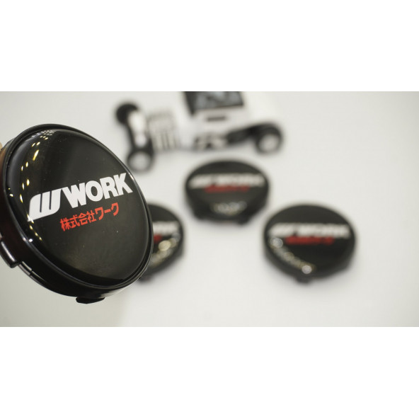 Work Logo Jant Göbeği Kapak Seti 60mm ürün görseli 1