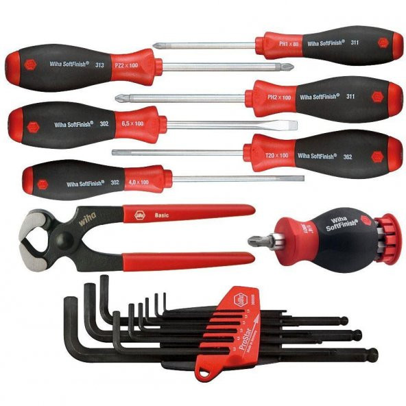 Bosch Wiha Set Yıldız Düz Tork Tornavida Kerpeten Allen Takımı ürün görseli 1