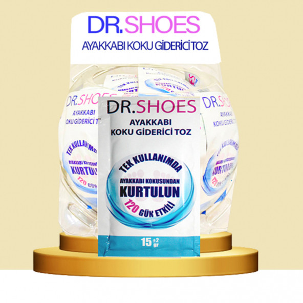 Dr. Shoes 5 Adet Ayak - Ayakkabı Koku Giderici Toz 120 Gün Etkili ürün görseli 1