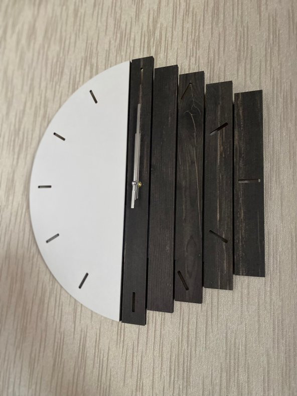 Adapromosyon Dekoratif Ahşap Duvar Saati 50 cm - Resim 3