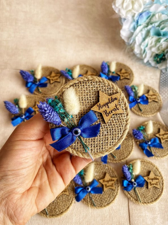 Lavintadesign İsme Özel Hediyelik Bebek Magnet ( 20 ADET ) ürün görseli 1