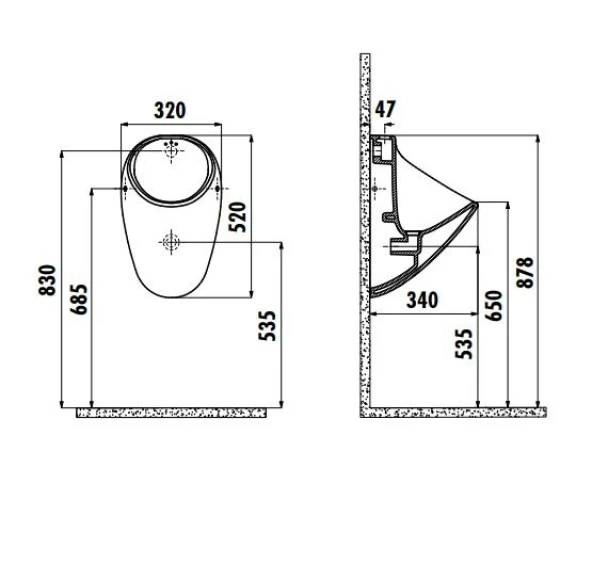 Creavit TP635 Üstten Girişli Pisuar - Resim 2