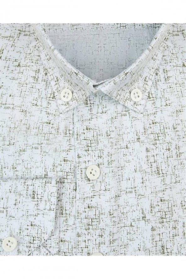 Classics Slim Fit Desenli Gömlek - Resim 3