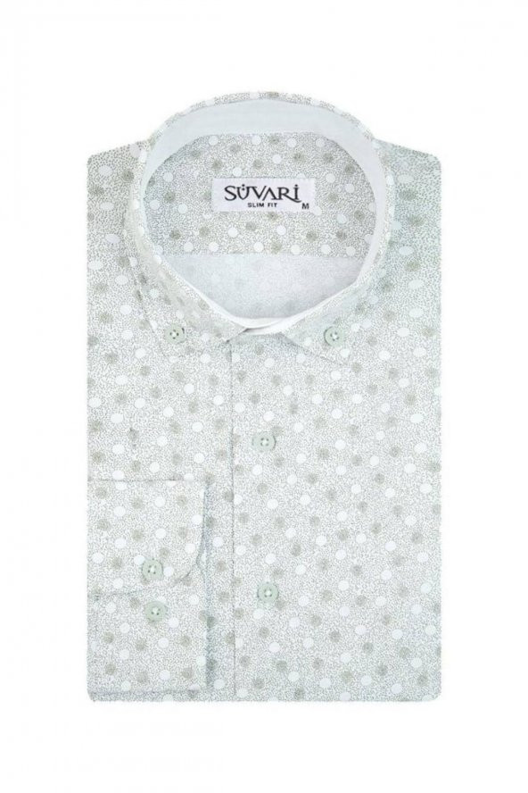 Classics Slim Fit Desenli Gömlek - Resim 3