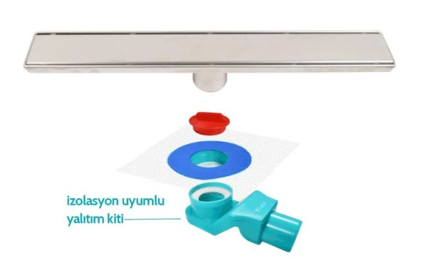 Sukar Duş Kanalı Line 6 80 cm Plain Süzgeç Ve Yalıtım Kiti 1156-1036000-01 ürün görseli 1