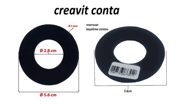Creavit Gömme Rezervuar Boşaltma Contası ürün görseli 1