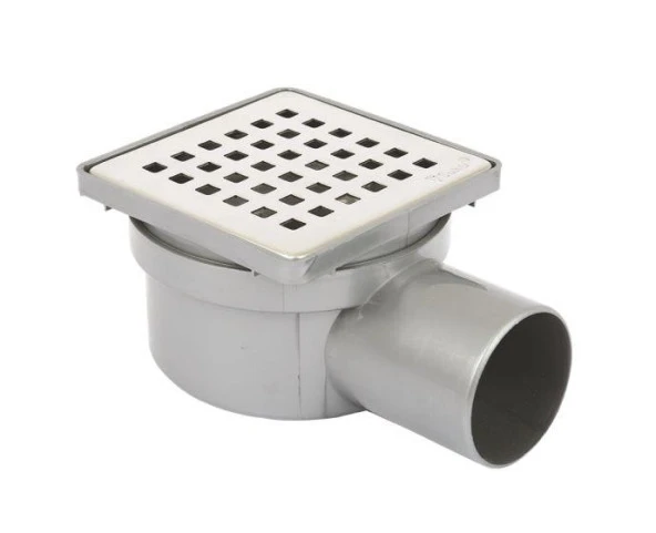 Sukar 10*10 Q50 Çıkışlı Plastik Çerçeve H=6,5 Cm Yer Süzgeç Kare Desenli ürün görseli 1