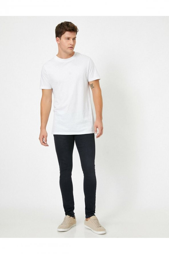 Erkek İndigo Jean Pantolon 21kam43546ld ürün görseli 1