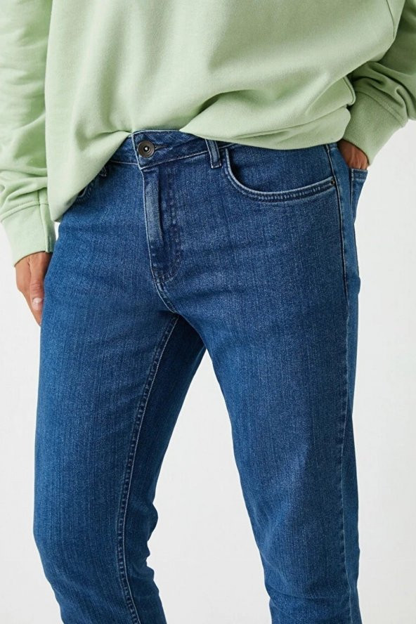 Erkek Jean Pantolon 2kam43340ld740 - Resim 5