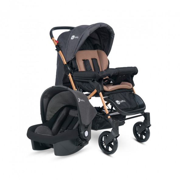 4 Baby Olympus Gold Travel Sistem Bebek Arabası Antrasit ürün görseli 1