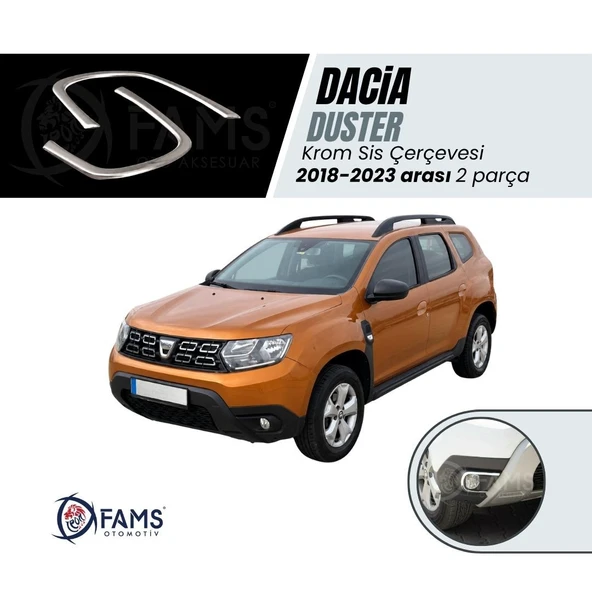 Dacia Duster Krom Sis Çerçevesi 2 prç. 2018-2023 P.Çelik ürün görseli 1