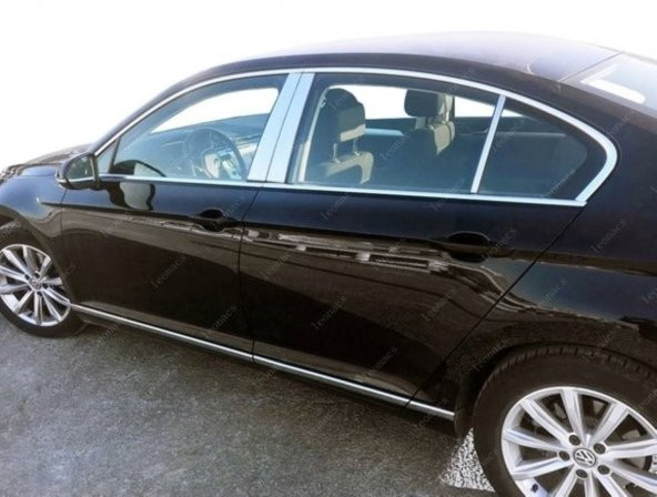 Leonacs Fams Otomotiv VW Passat B8 Krom Kapı Direk Seti 6 parça 2014-2019 arası Paslanmaz Çelik ürün görseli 1