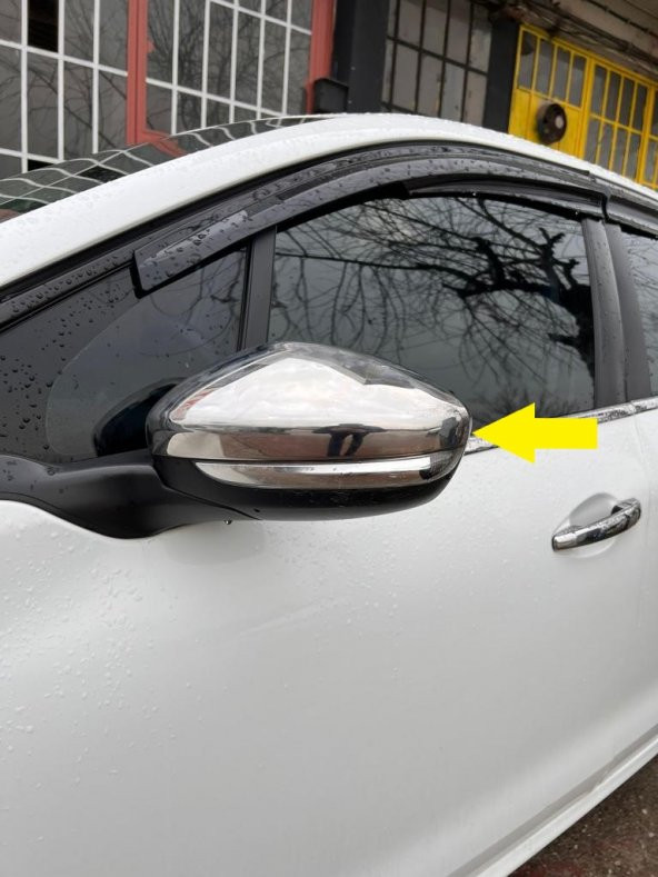 Leonacs Fams Otomotiv Peugeot 208 Krom Ayna Kapağı 2 parça 2012 ve üzeri Paslanmaz Çelik ürün görseli 1