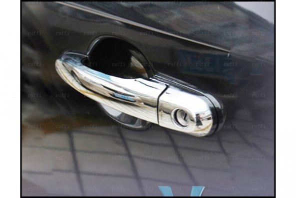 Leonacs Fams Otomotiv Hyundai Accent Era Krom Kapı Kolu 4 Kapı 2006 ve üzeri Paslanmaz Çelik (ÇİFT DELİKLİ) ürün görseli 1