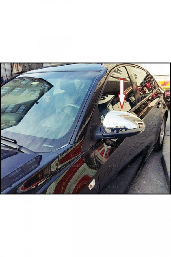 FAMS OTO AKSESUAR Chevrolet Cruze Krom Ayna Kapağı 2 parça 2009 ve üzeri Paslanmaz Çelik (HB SEDAN uyumlu) ürün görseli 1
