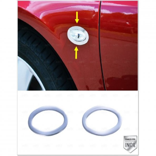 FAMS OTO AKSESUAR Citroen C3 Krom Sinyal Çerçeve 2 Parça 2002-2009 Arası Paslanmaz Çelik ürün görseli 1