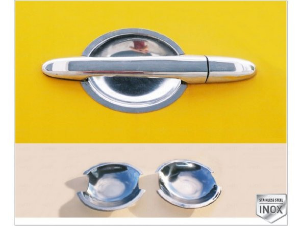 FAMS OTO AKSESUAR VW Crafter Krom Dış Kapı Kolu Tası 2 Kapı 2006-2016 arası Paslanmaz Çelik ürün görseli 1