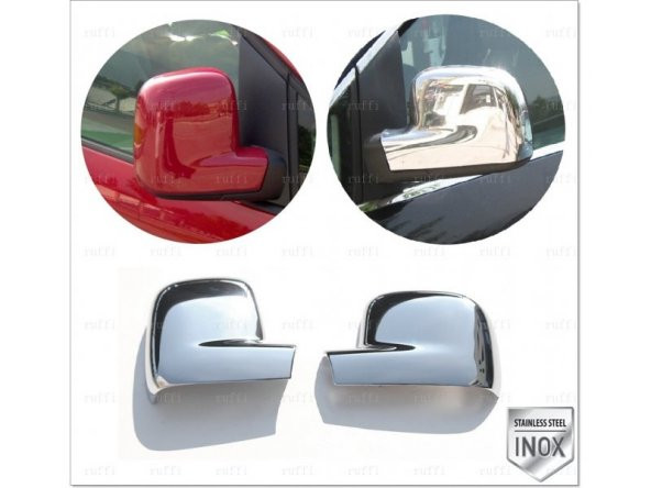 FAMS OTO AKSESUAR VW Caddy Krom Ayna Kapağı 2 prç. 2004-2015 arası Paslanmaz Çelik ürün görseli 1