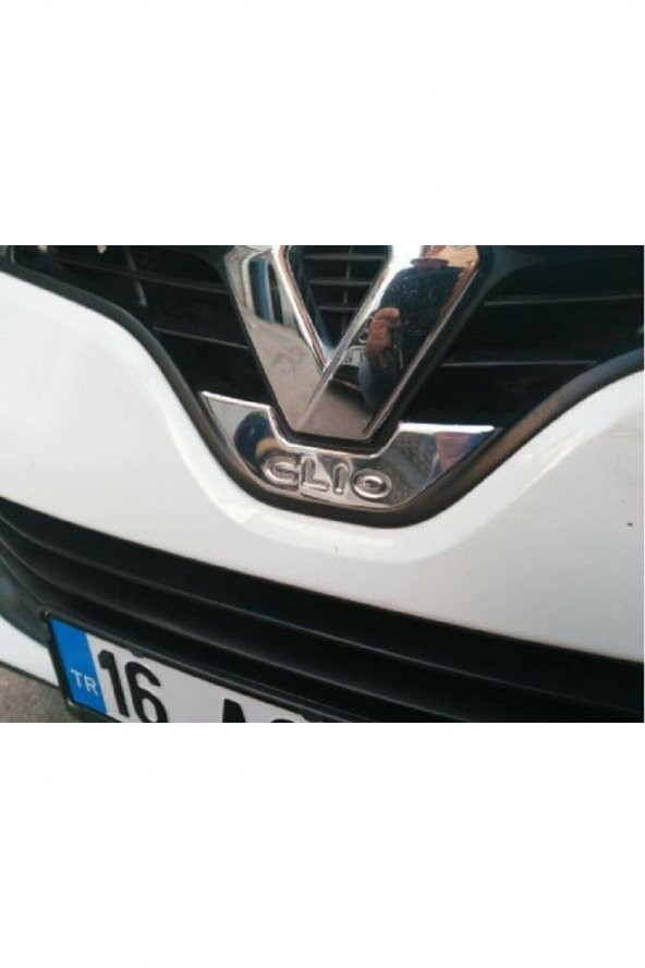 FAMS OTO AKSESUAR Renault Clio 4 Krom Amblem Çerçevesi 1 Prç, 2012 -2019 Arası Paslanmaz Çelik ürün görseli 1