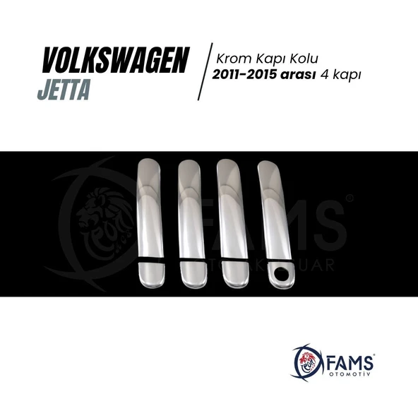 FAMS OTO AKSESUAR VW Jetta Krom Kapı Kolu 4 kapı 2011-2015 P. Çelik - Resim 2