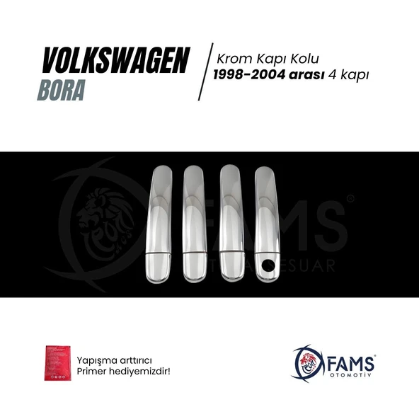 FAMS OTO AKSESUAR VW Bora Krom Kapı Kolu 4 kapı 1998-2004 Paslanmaz Çelik - Resim 2