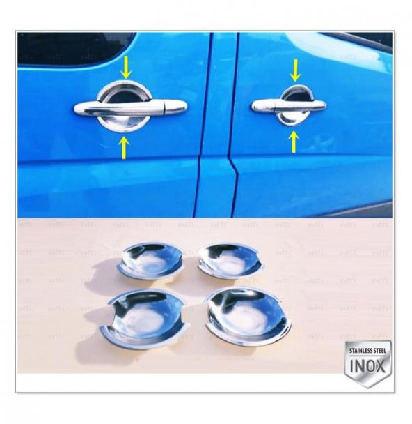 FAMS OTO AKSESUAR VW Crafter Krom Kapı Kolu Tası 4 Kapı 2006-2017 P. Çelik ürün görseli 1