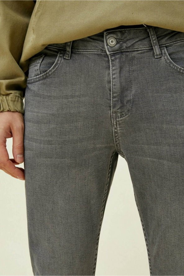 Erkek Jean Pantolon Gri - Resim 5