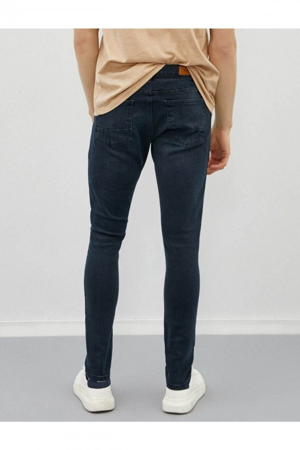 Erkek Jean Pantolon Indıgo - Resim 4