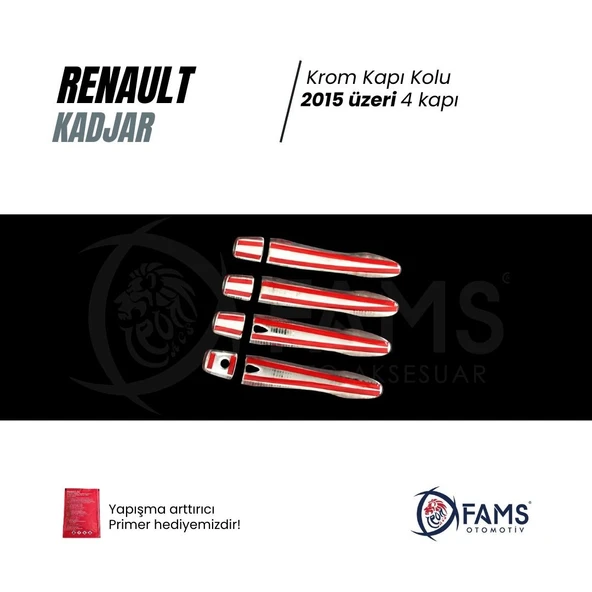 FAMS OTO AKSESUAR Renault KADJAR Krom Kapı Kolu 4 kapı 2015 Üzeri (Sensörlü) P.ÇELİK - Resim 3