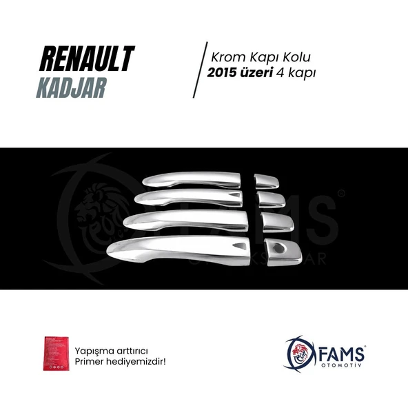 FAMS OTO AKSESUAR Renault KADJAR Krom Kapı Kolu 4 kapı 2015 Üzeri (Sensörlü) P.ÇELİK - Resim 2