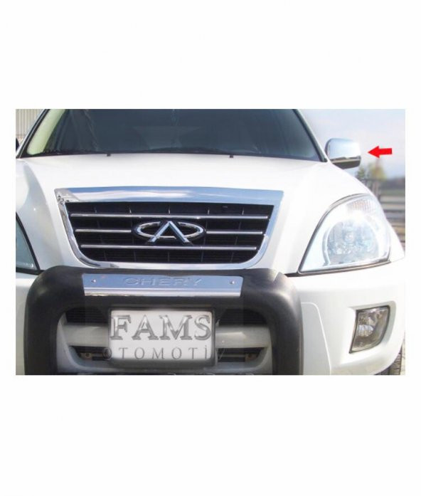 FAMS OTO AKSESUAR Cherry Tiggo Krom Ayna Kapağı 2 prç. 2008 Üzeri P. Çelik ürün görseli 1