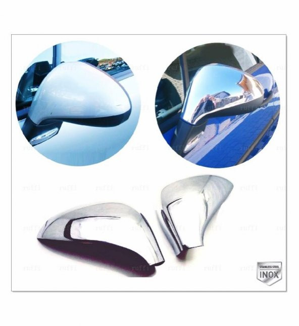 FAMS OTO AKSESUAR Peugeot 308 Krom Ayna Kapağı 2 prç. 2007-2013 Arası P. Çelik ürün görseli 1