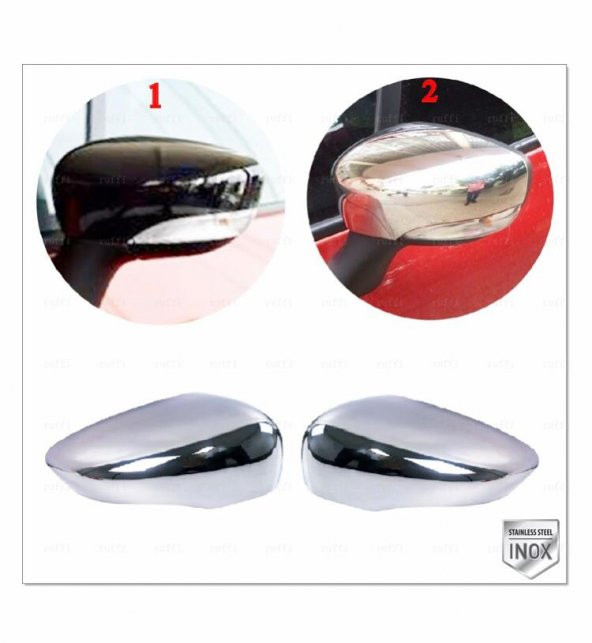 FAMS OTO AKSESUAR Renault Captur Krom Ayna Kapağı 2 Parça 2013-2019 P,çelik ürün görseli 1