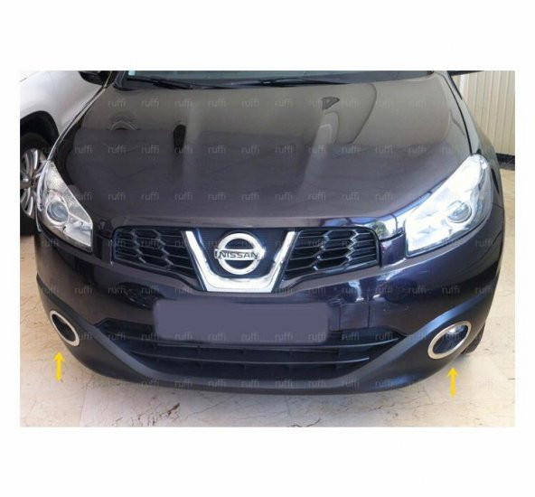 FAMS OTO AKSESUAR Nissan Qashqai Krom Sis Çerçevesi  2010-2014 Paslanmaz Çelik ürün görseli 1